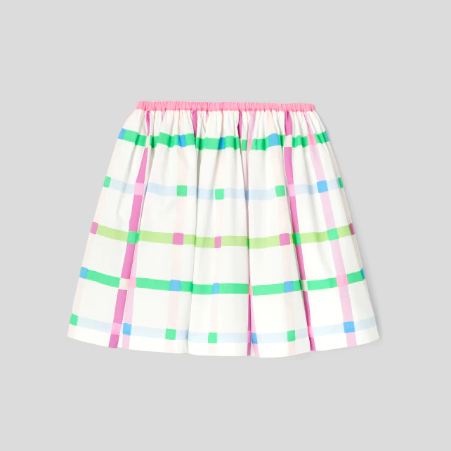 Girl plaid skirt