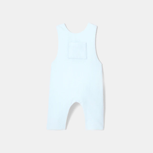 Baby boy velvet dungarees