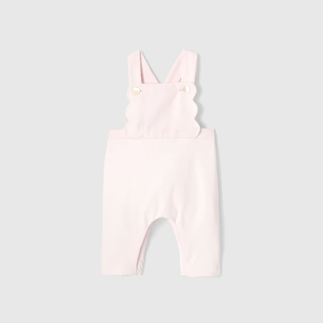 Baby girl velvet dungarees