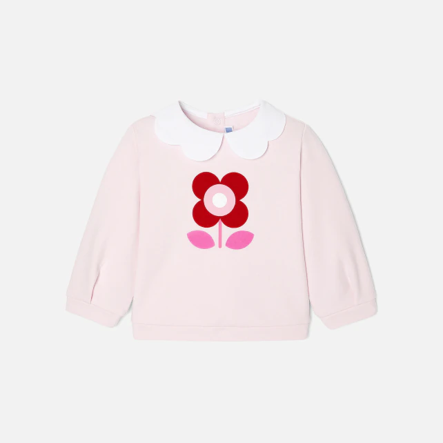 Baby girl fleece jumper