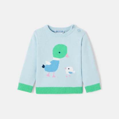 Baby boy organic cotton jumper