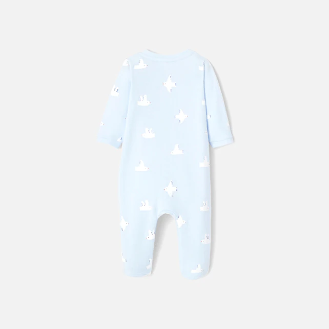 Baby boy pyjamas with seagull pattern