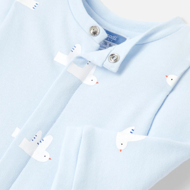 Baby boy pyjamas with seagull pattern