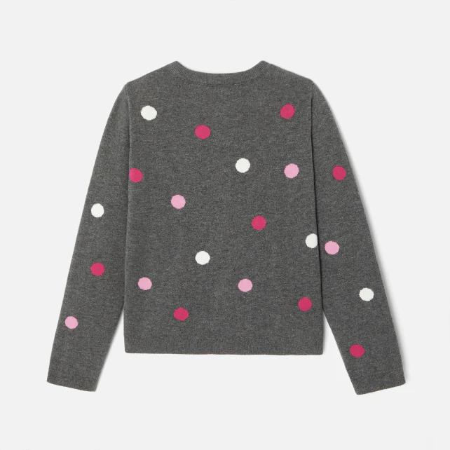 Girl polka dot cardigan