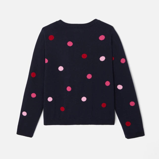 Girl polka dot cardigan