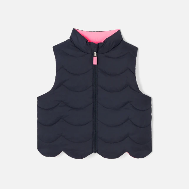 Baby girl reversible puffer jacket