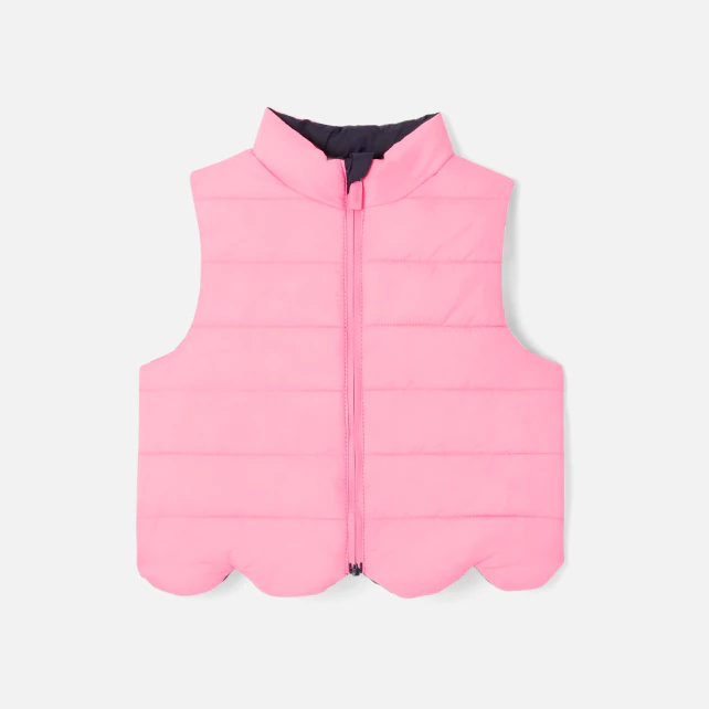 Baby girl reversible puffer jacket