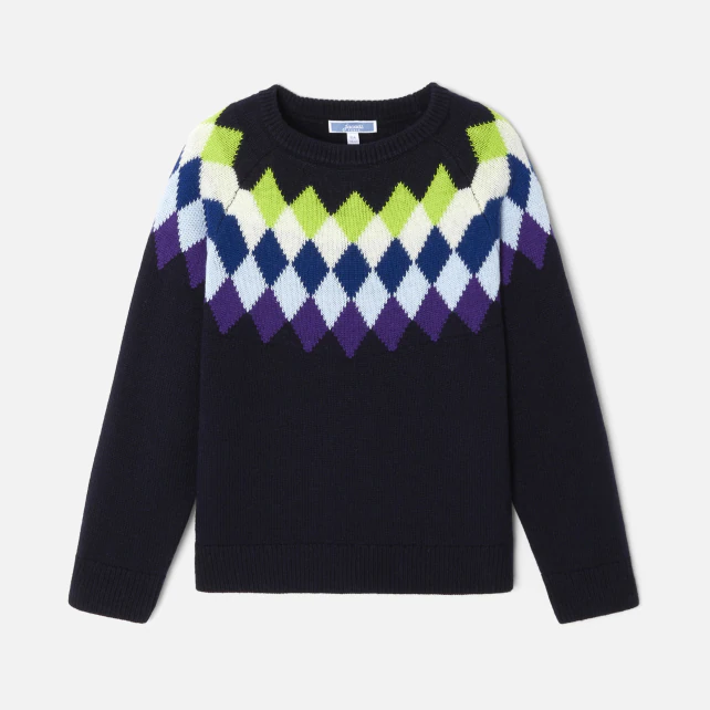 Boy jumper in sustainable wool