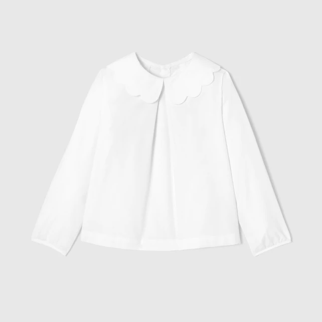 Girl blouse in poplin