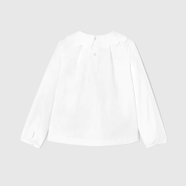 Girl blouse in poplin